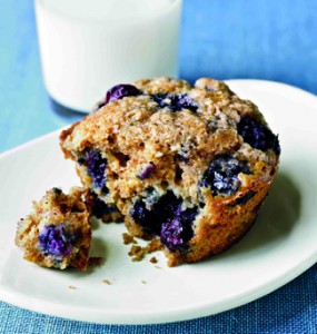 Easy Blueberry Oatmeal Muffins