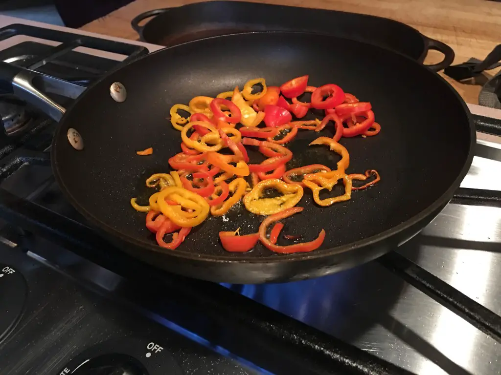 Sauteed sweet peppers