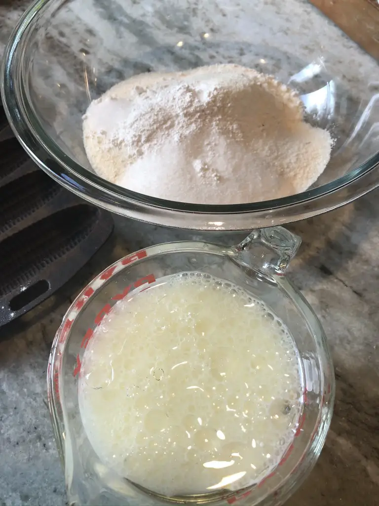 Wet and dry corn muffin ingredients