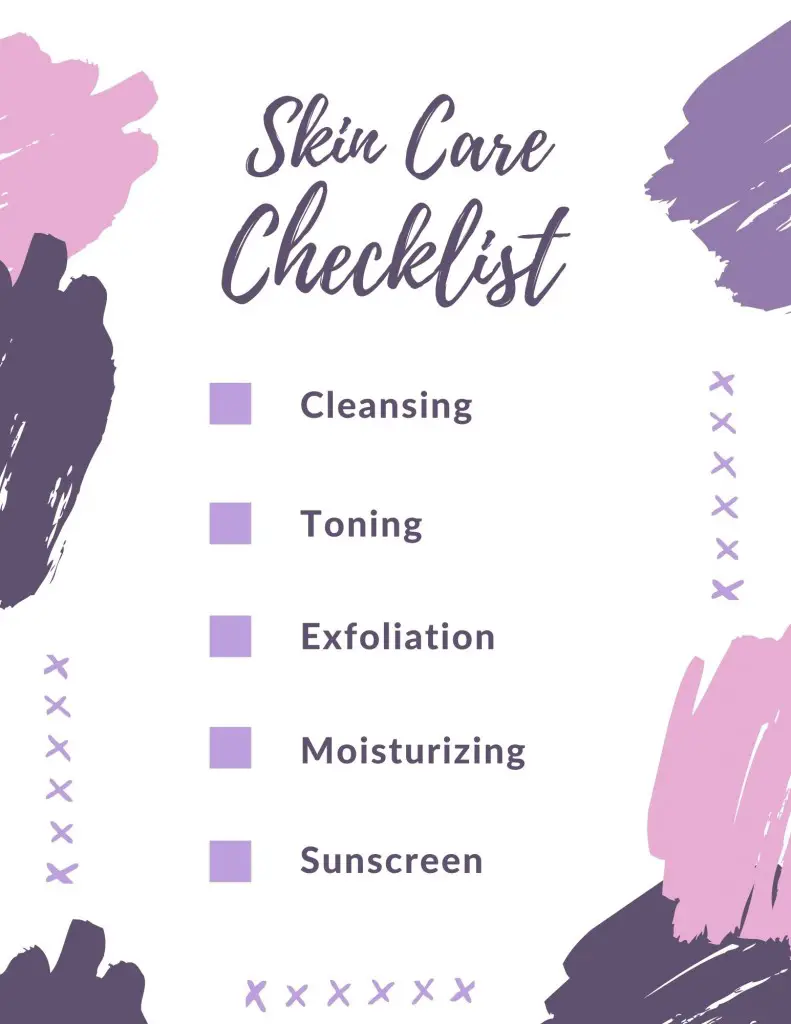 mature skin care checklist